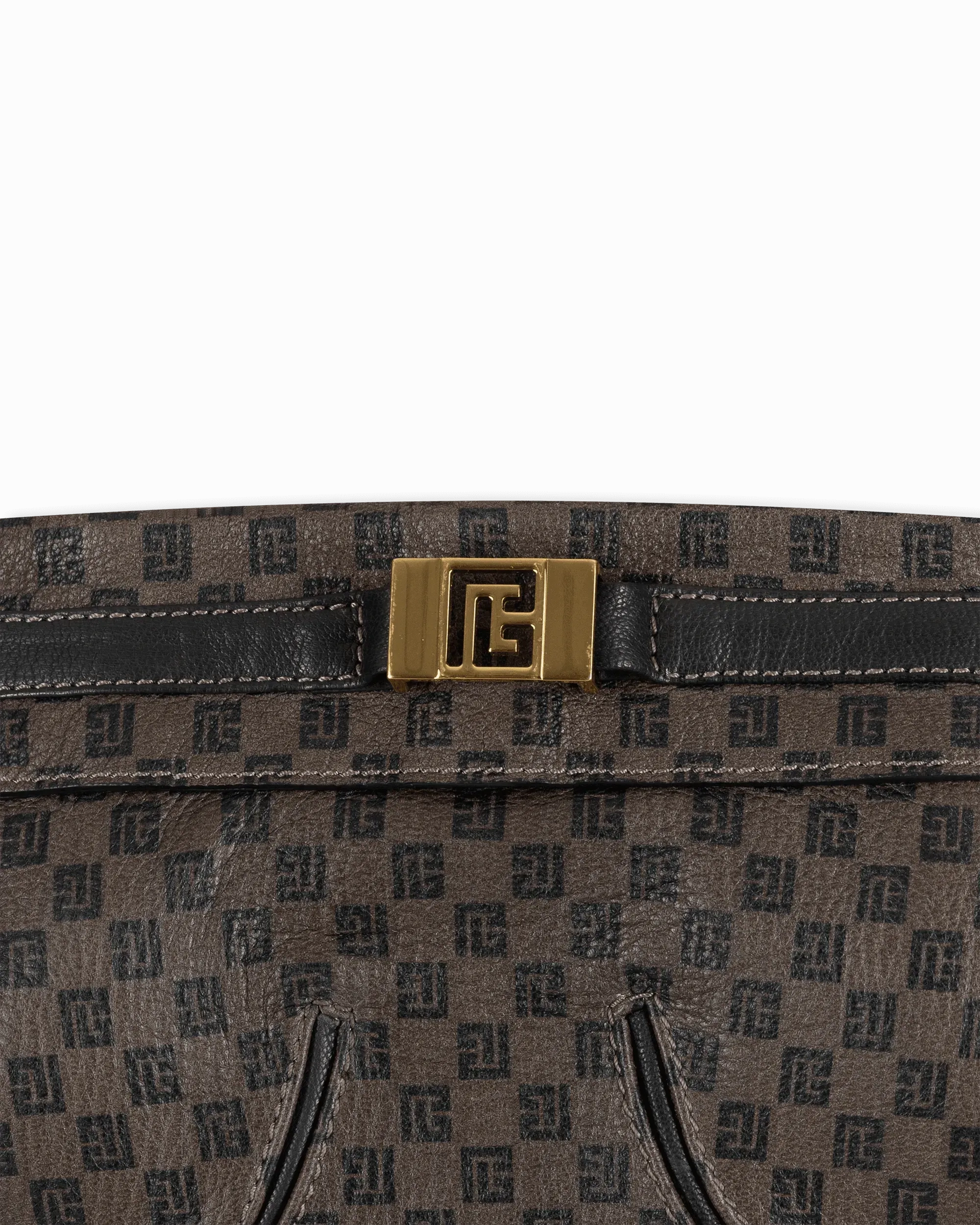 Mini Monogram Leather Bustier Top