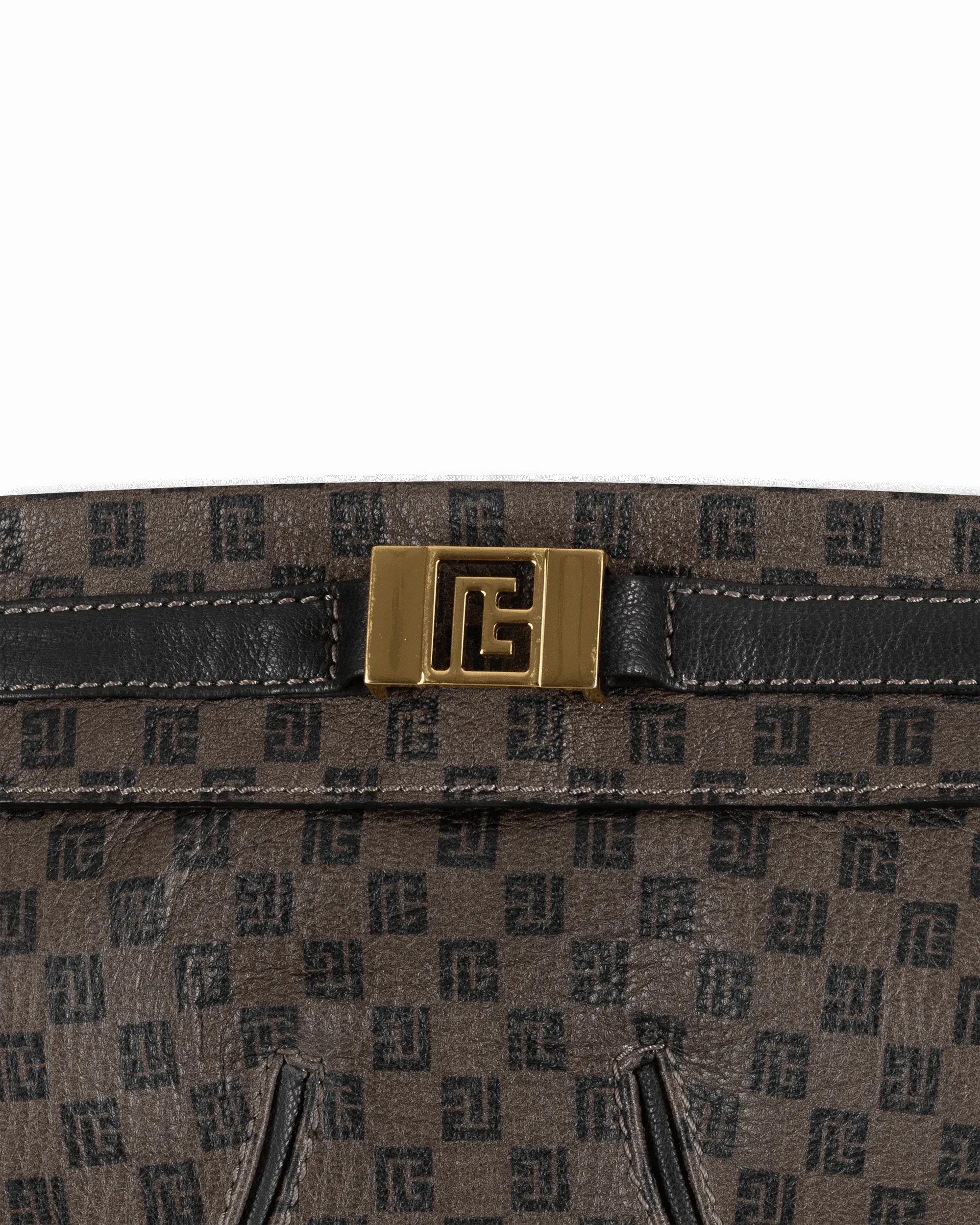 Mini Monogram Leather Bustier Top