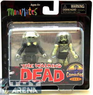 Minimates The Walking Dead Winter Coat Dale and Female Zombie Comic Fest 2012