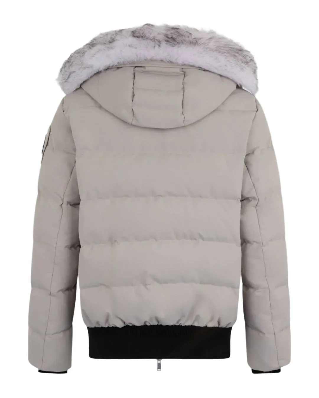 Moose Knuckles CLOUD SHEARLING BOMBER JACKET Stone White