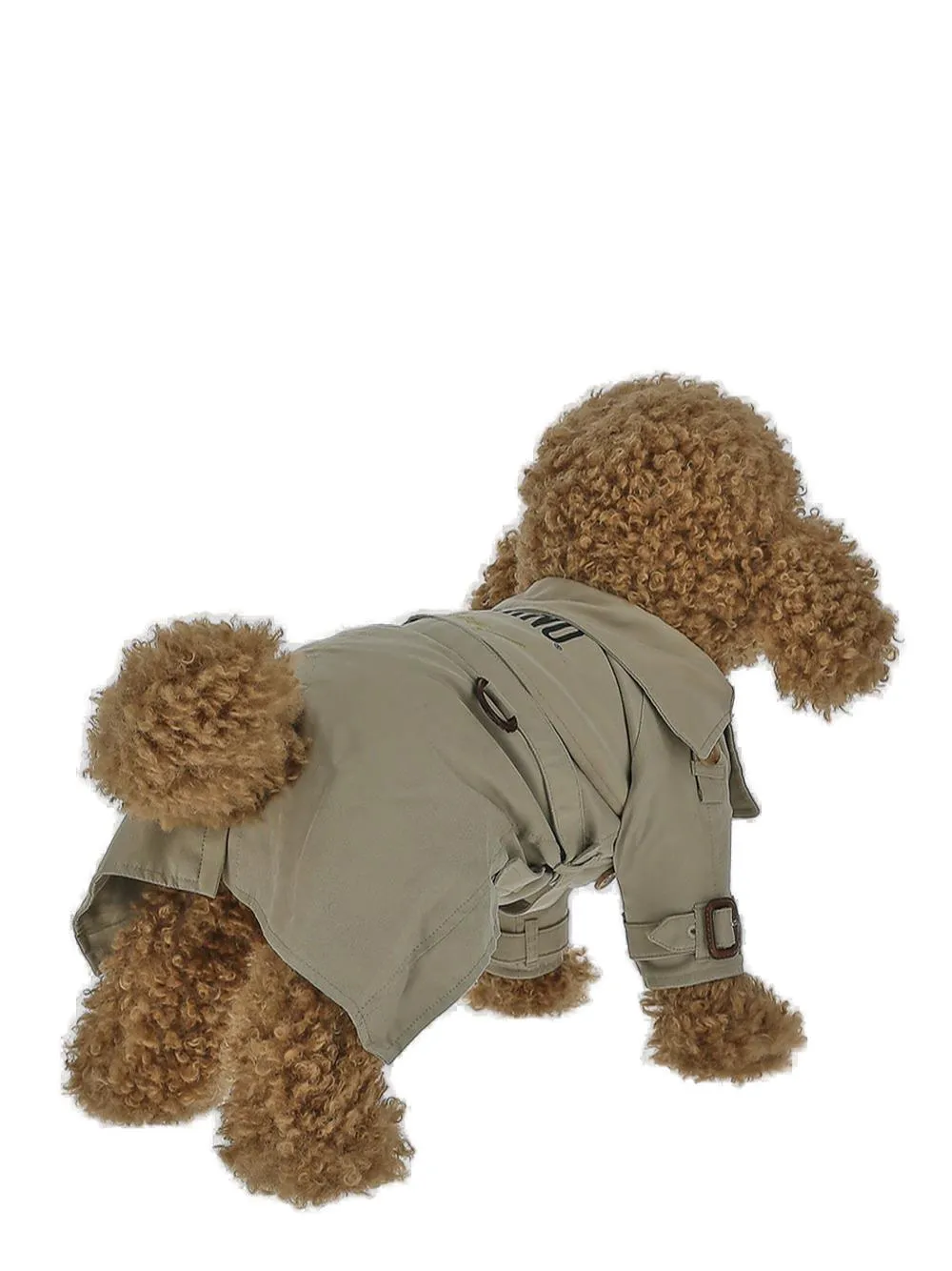 Moschino Logo Print Dog Trench Coat