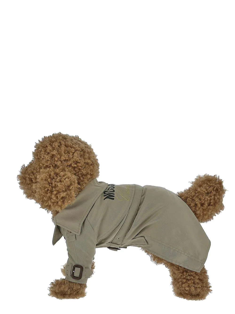 Moschino Logo Print Dog Trench Coat