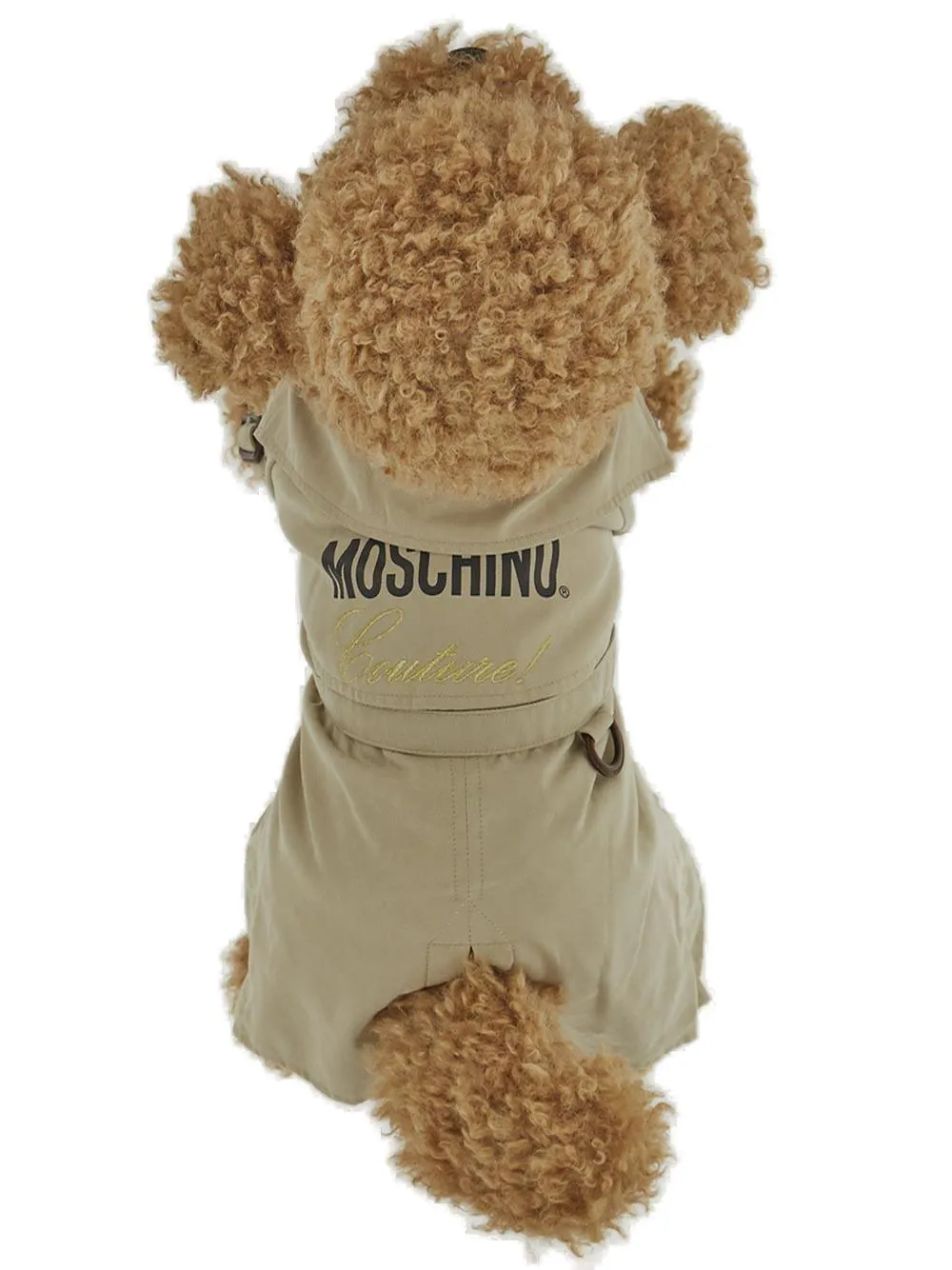 Moschino Logo Print Dog Trench Coat