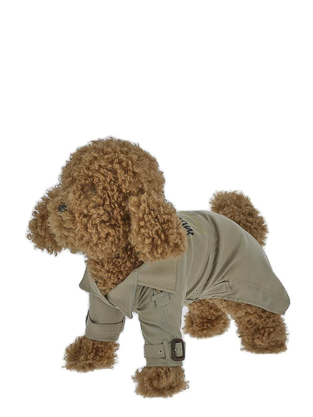 Moschino Logo Print Dog Trench Coat