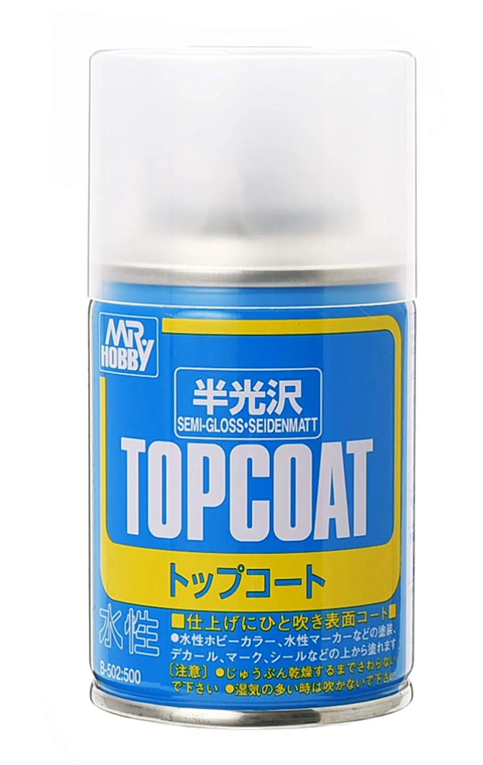 Mr. Hobby Mr. Top Coat Semi-Gloss Spray 88ml B502 B-502 Model Kit