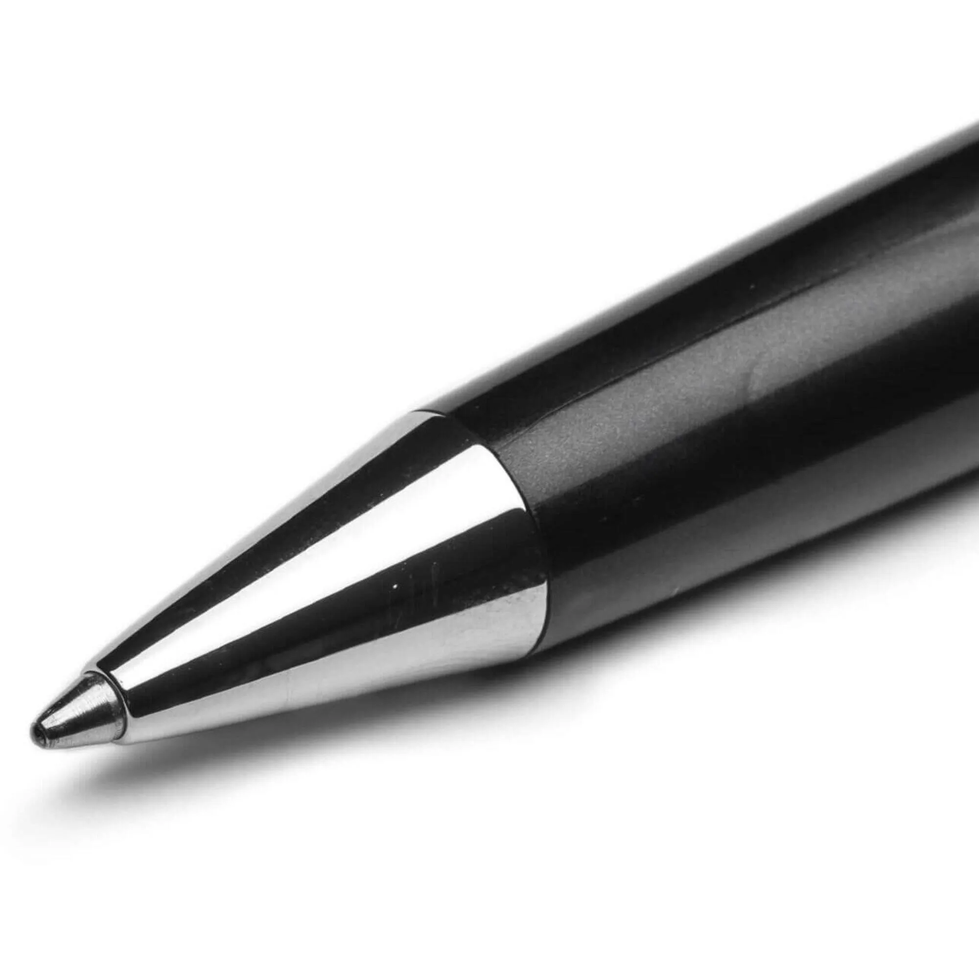 Pineider Ballpoint Pen - Full Metal Jacket MOP Resin, Midnight Black | SB0M0PP3103379