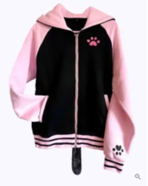 Pink and Black Cat Ita Jacket