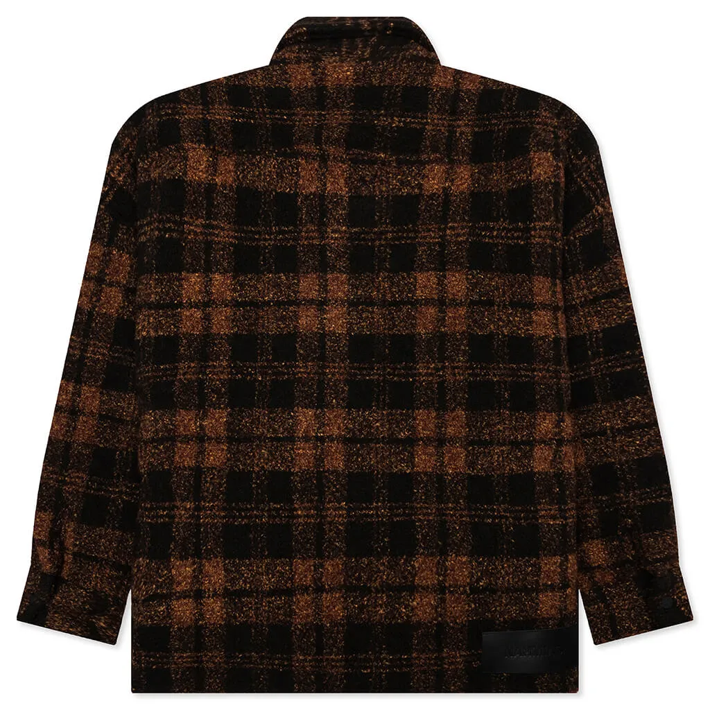 Plaid Padded Shirt - Saffron
