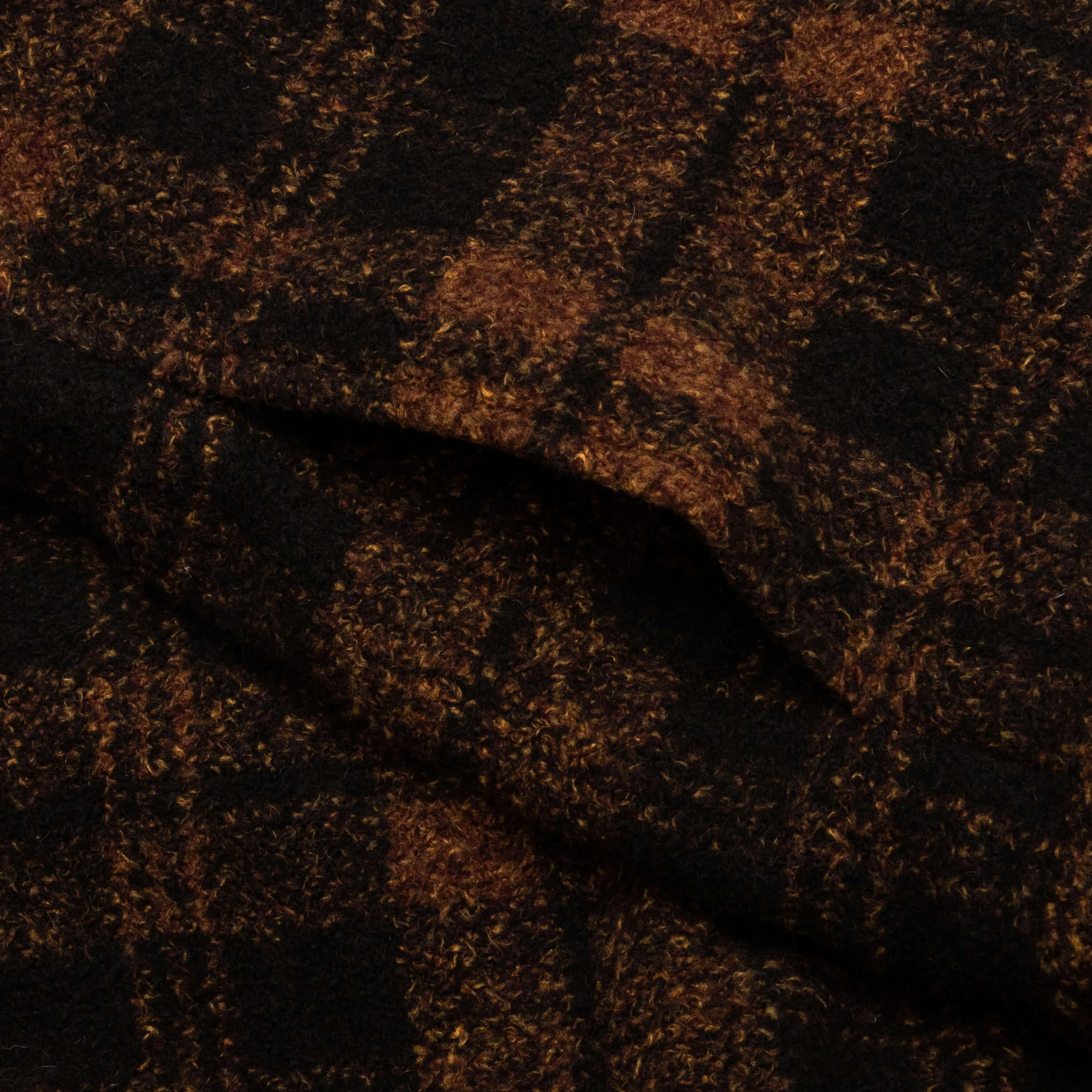 Plaid Padded Shirt - Saffron