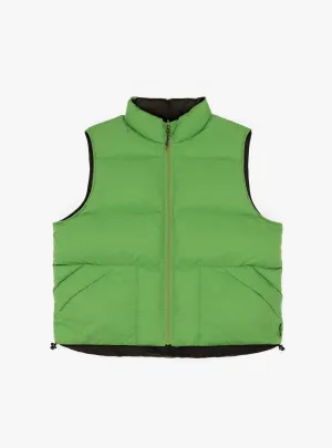 Reversible Down Vest Sprout & Black