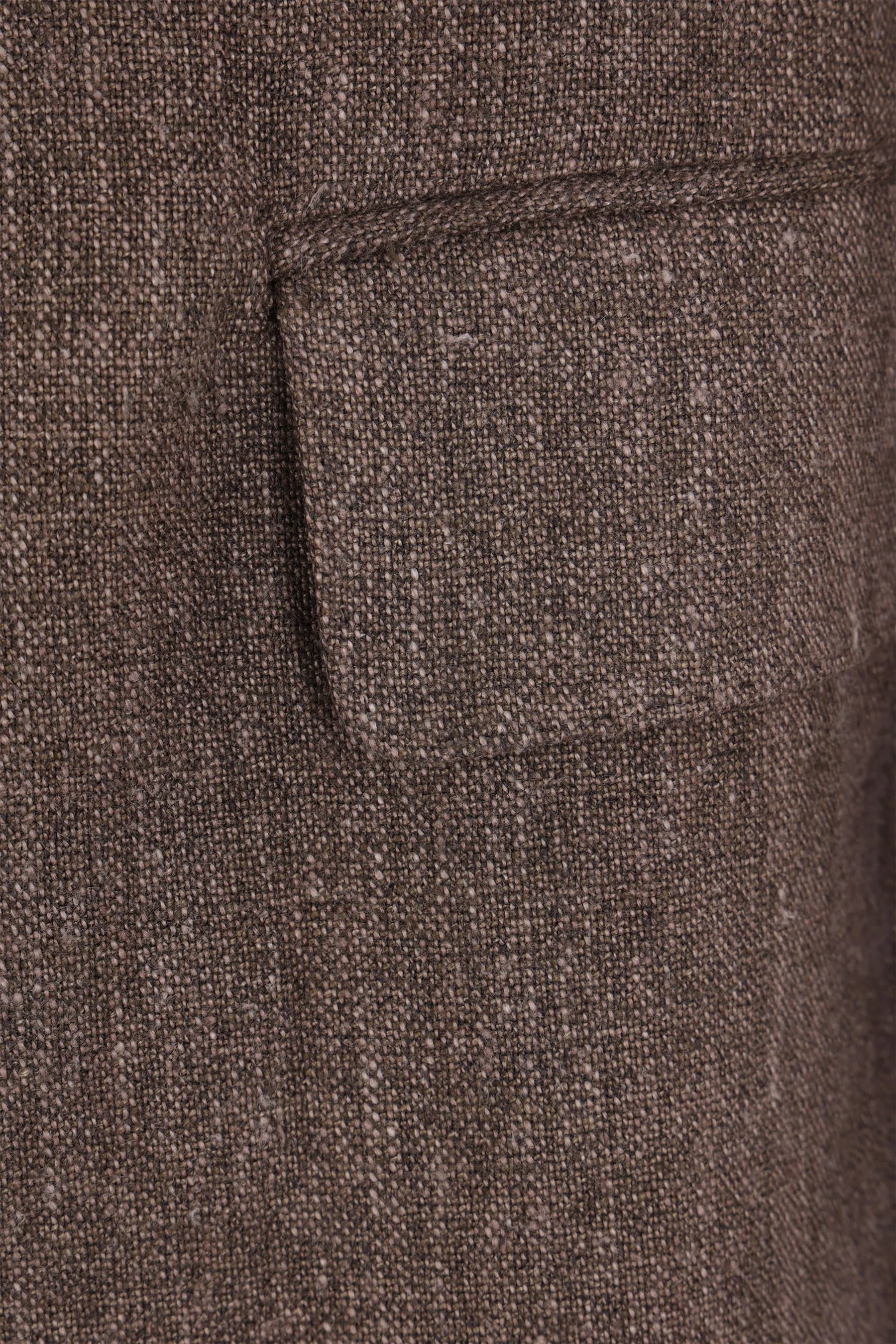 Sharp DB double-breasted jacket in linen and cotton
