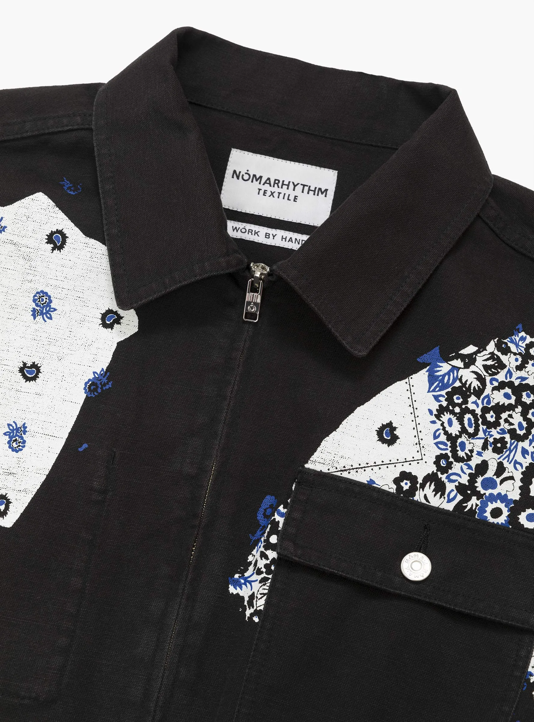 Sign Print Work Jacket Black