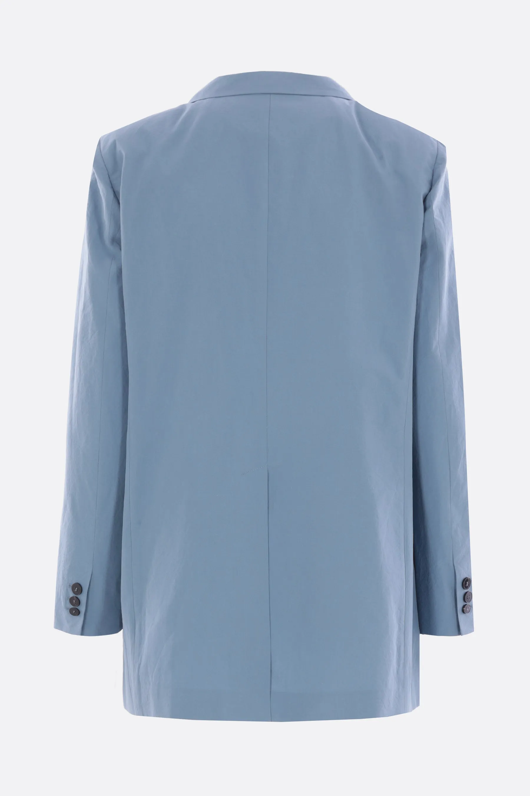 single-breasted jacket in washed cotton