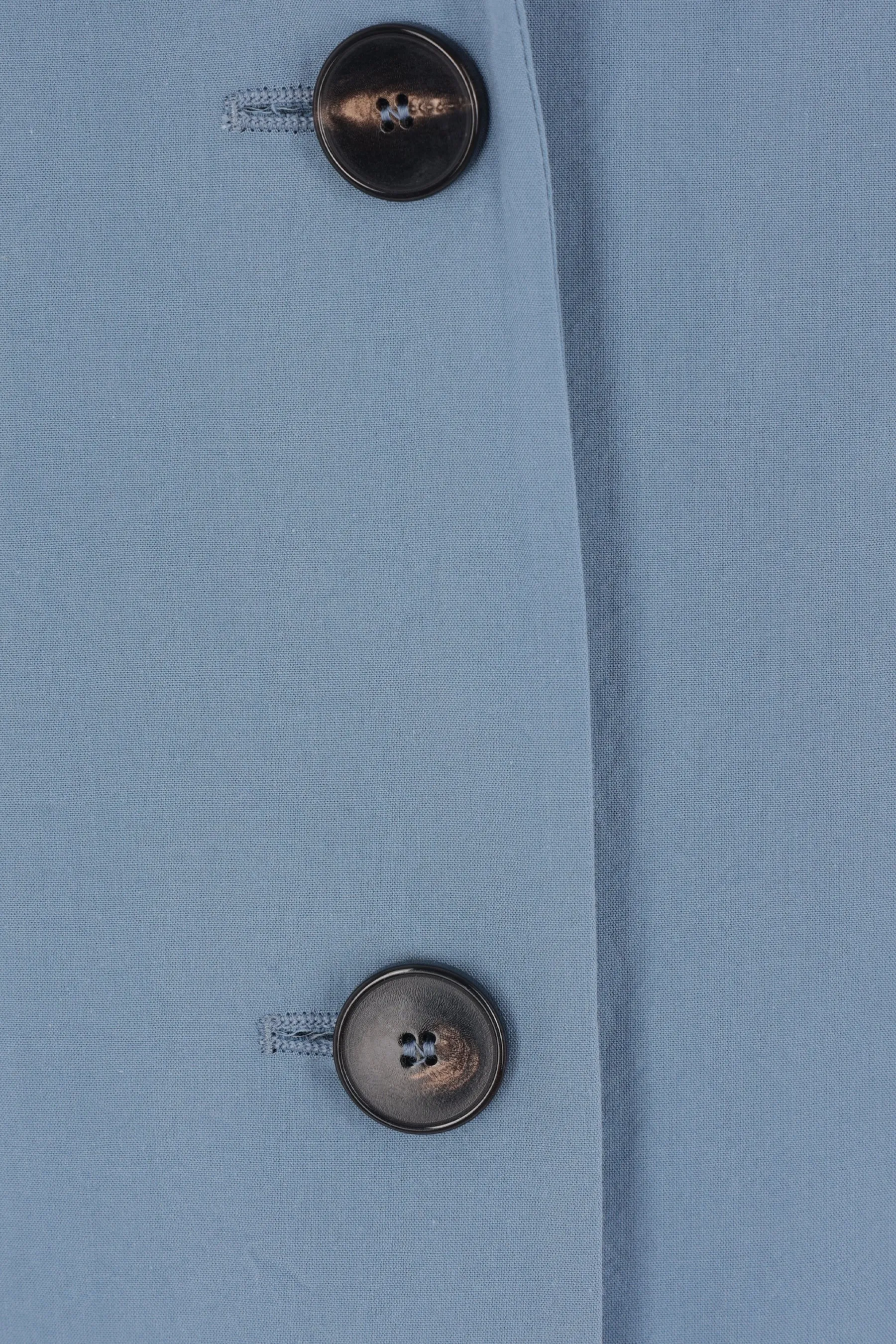 single-breasted jacket in washed cotton