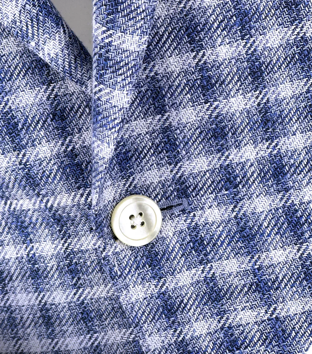 Sky, Navy, and White Check Sport Coat