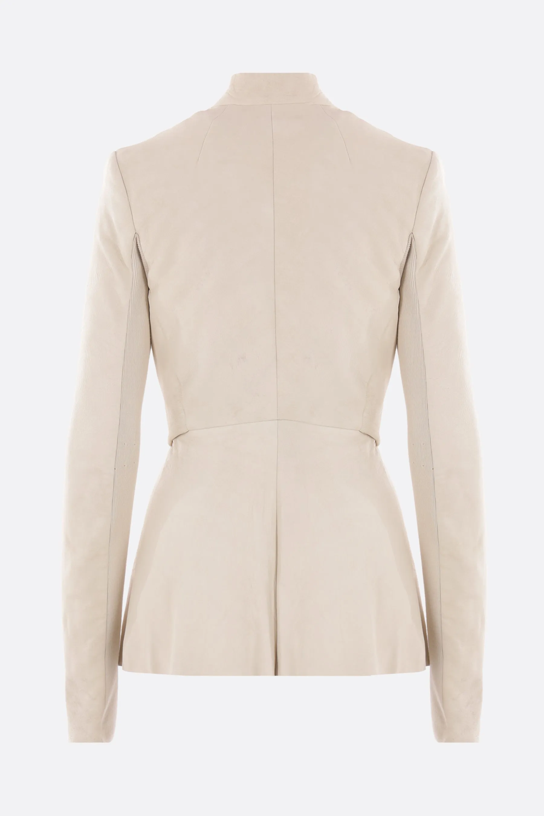 Strutter jacket in leather and knit