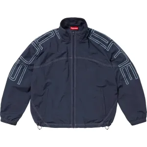 Supreme Spellout Embroidered Track Jacket Navy