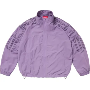 Supreme Spellout Embroidered Track Jacket Purple
