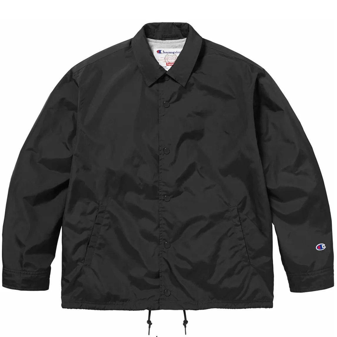 Supreme x Champion Black Coach Jacket