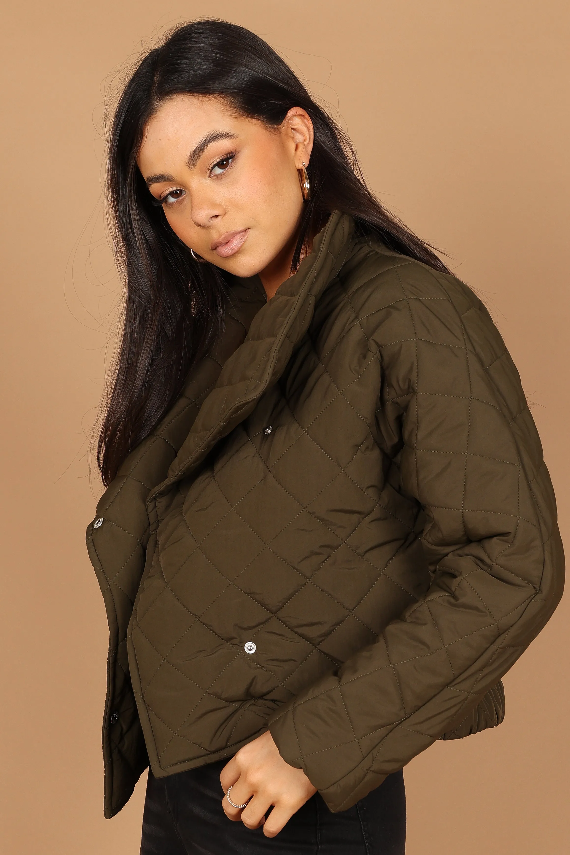 Susannah Quilted Jacket - Olive