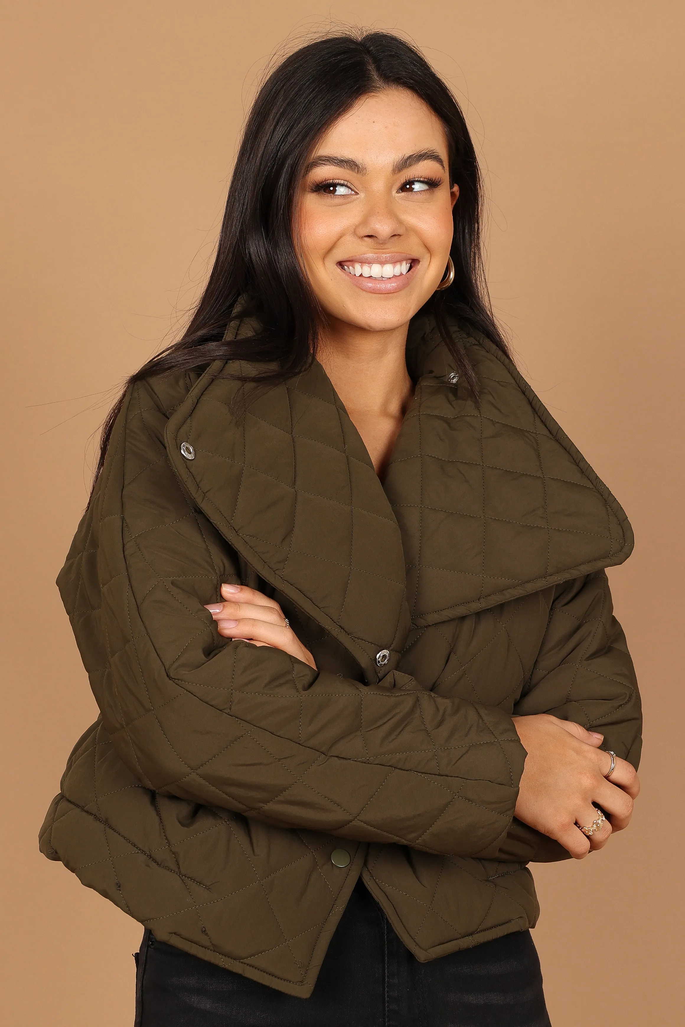 Susannah Quilted Jacket - Olive