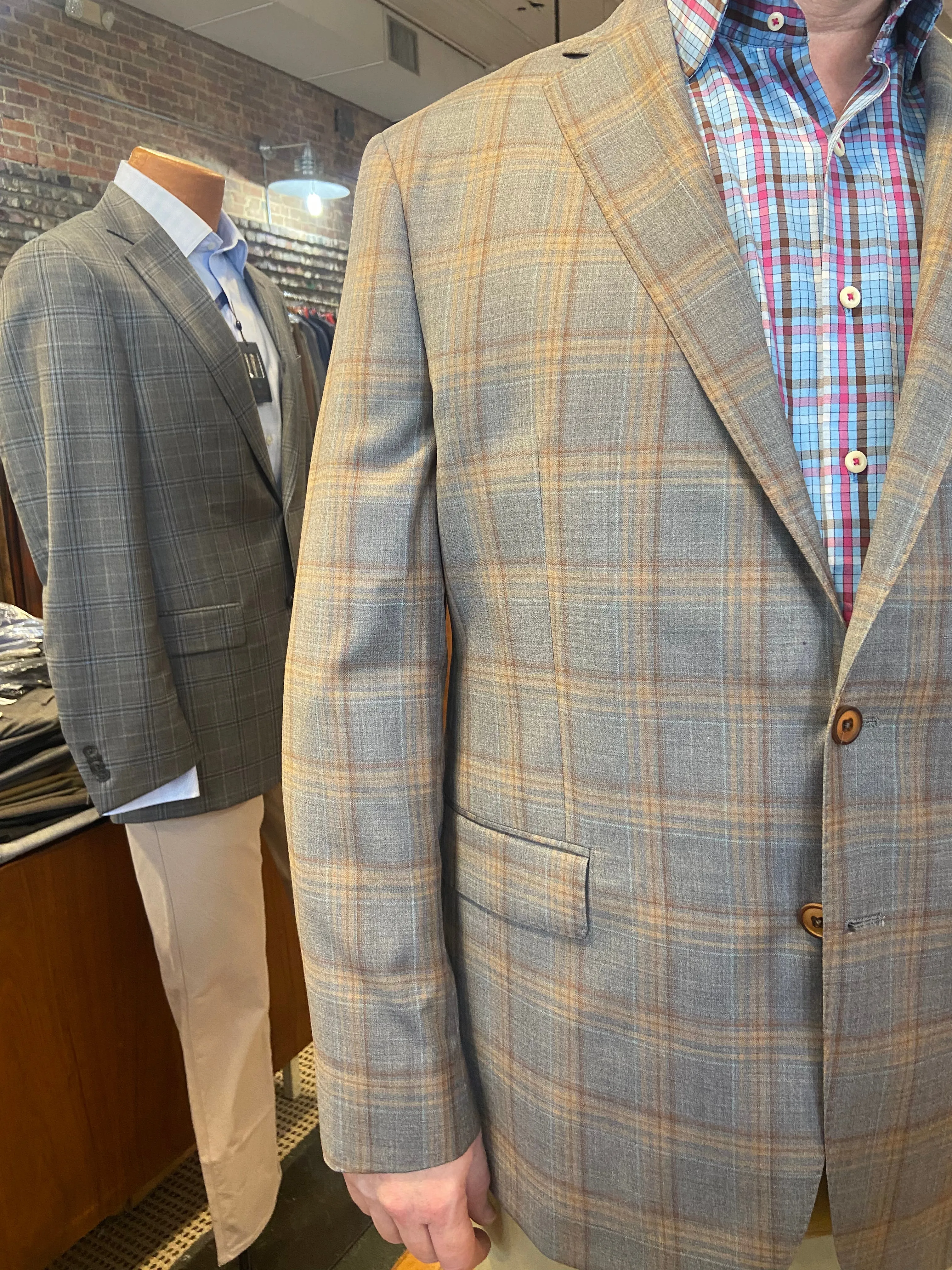 TailoRed Grey/Tan Sport Coat