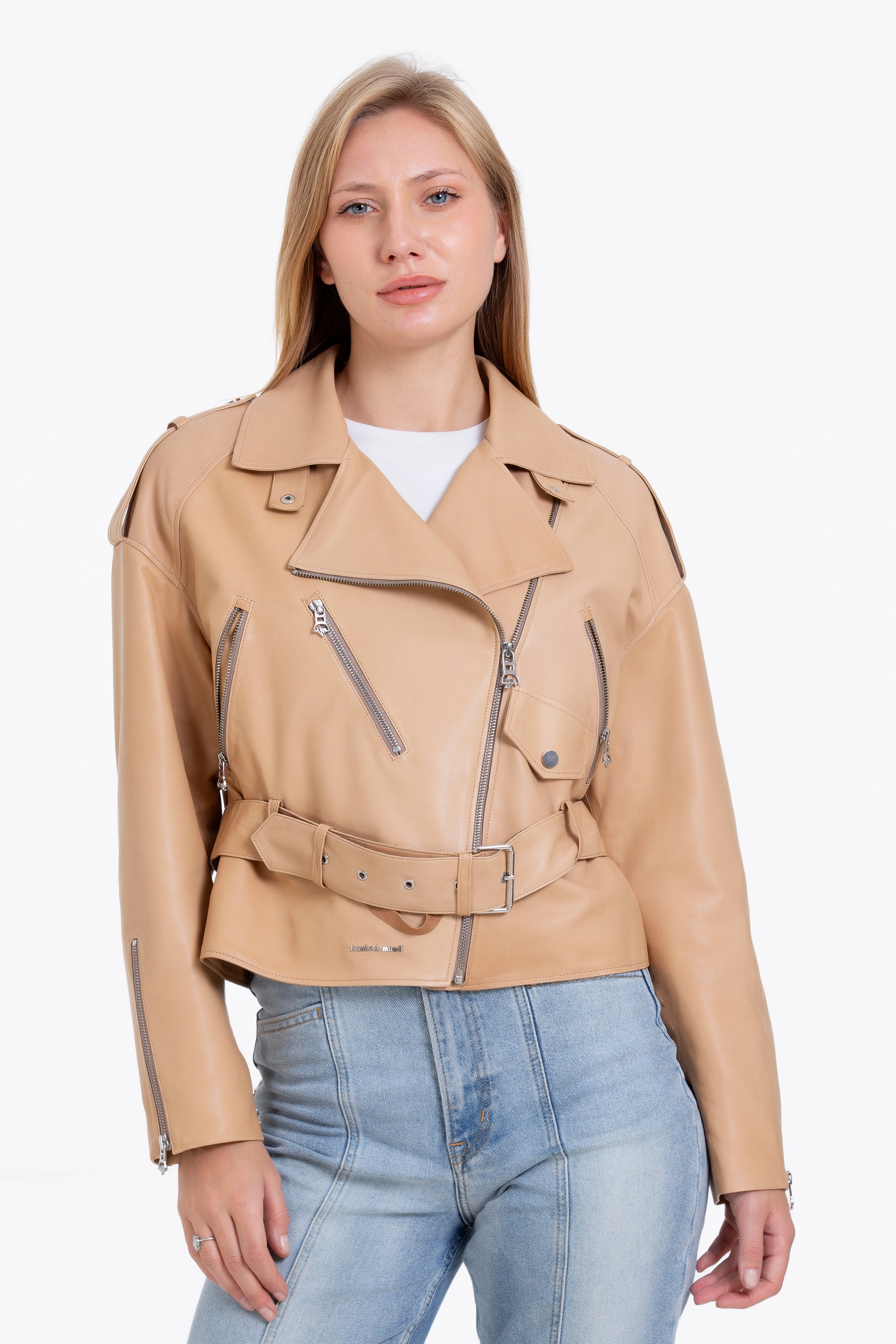 The Noord Leather Cookie Women Jacket