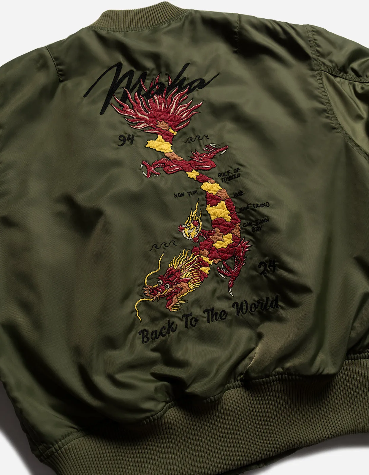Tour Dragon Map MA1 Jacket Olive