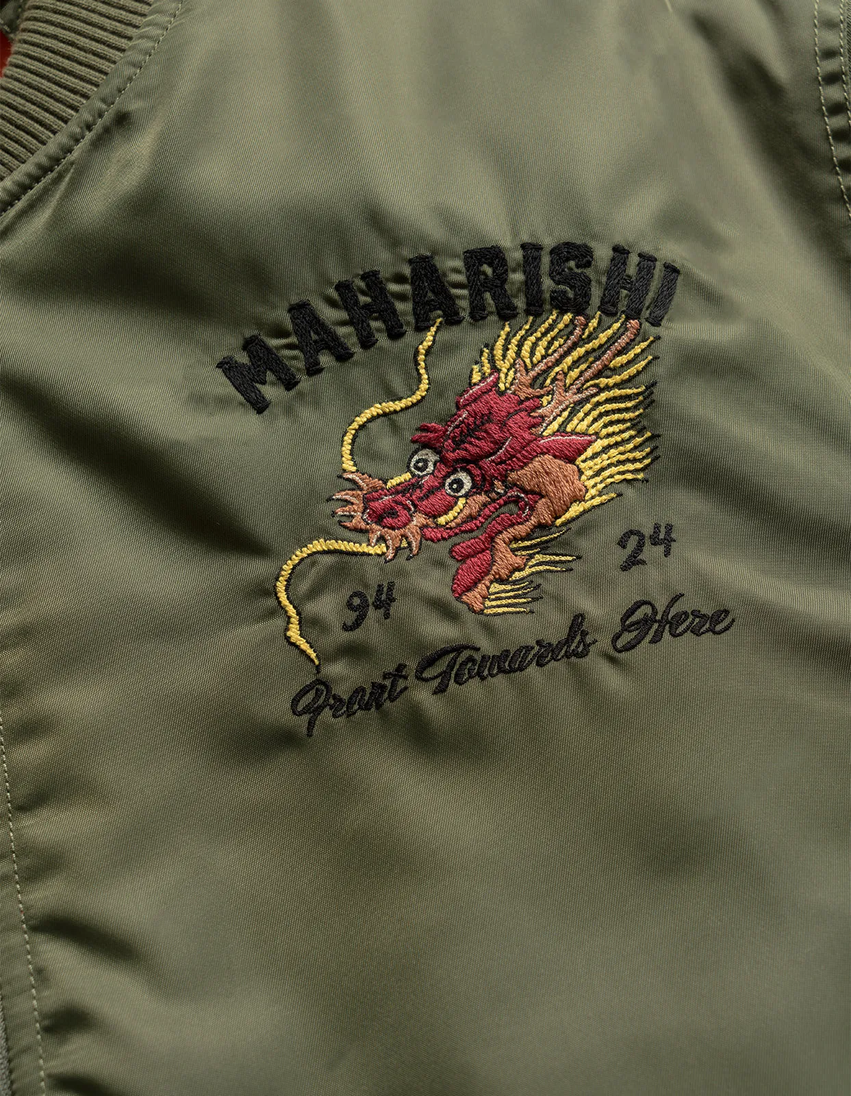 Tour Dragon Map MA1 Jacket Olive