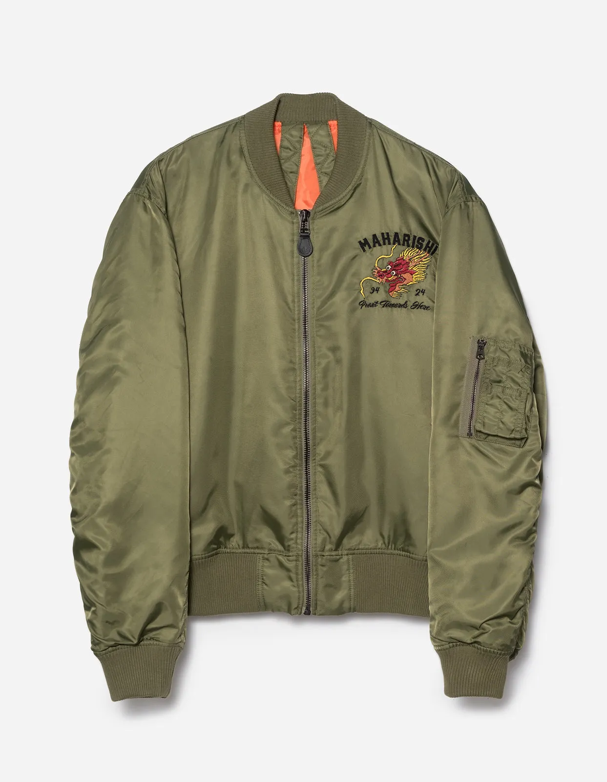 Tour Dragon Map MA1 Jacket Olive
