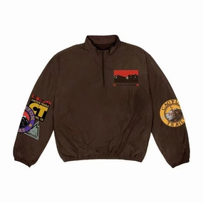 Travis Scott Cactus Trails Half-Zip Windbreaker Brown