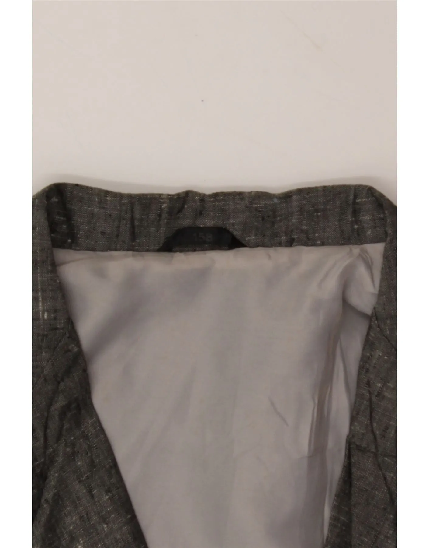 VINTAGE Boys Bomber Jacket 12-13 Years Grey Polyester