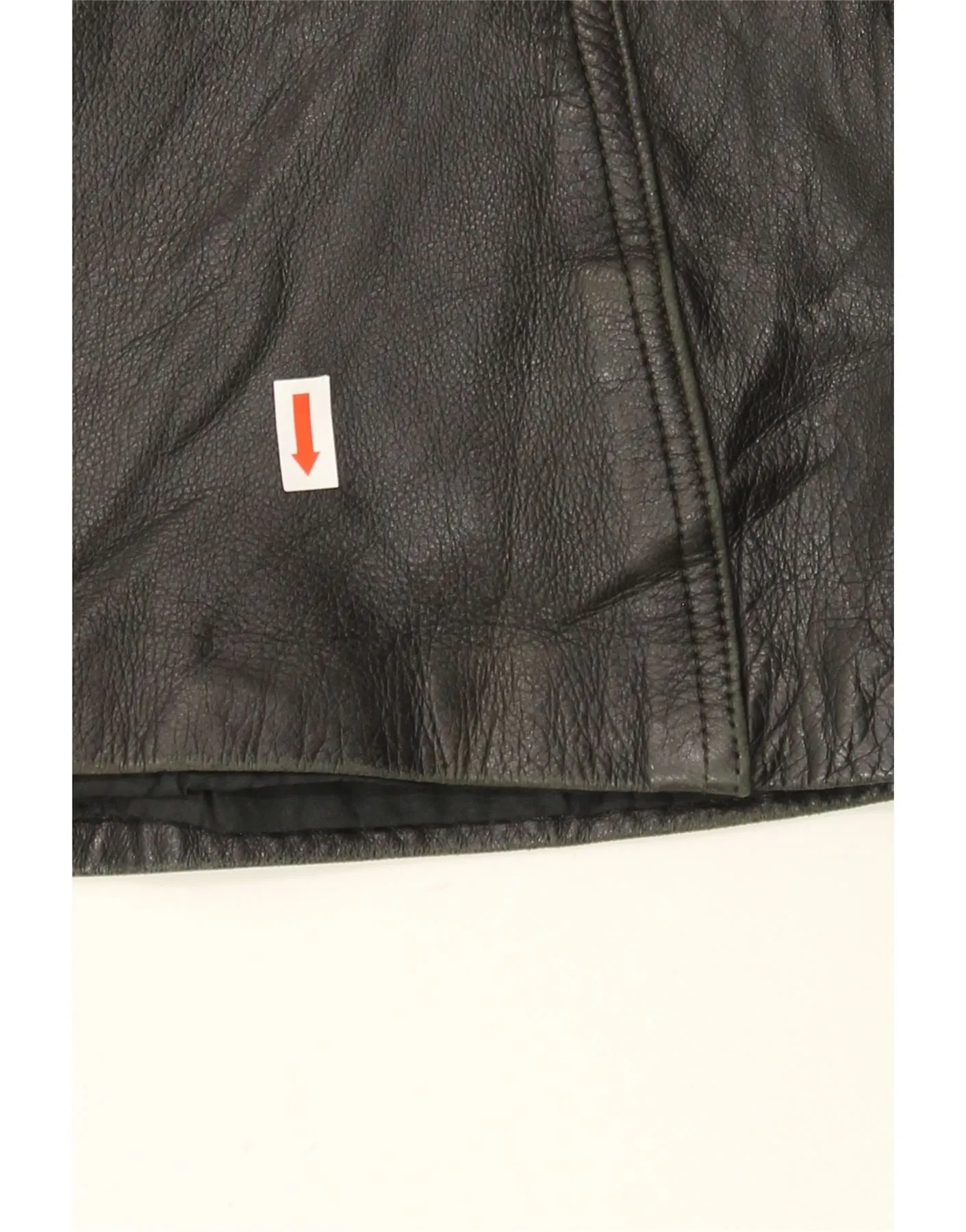 VINTAGE Mens Leather Jacket UK 38 Medium Black Leather