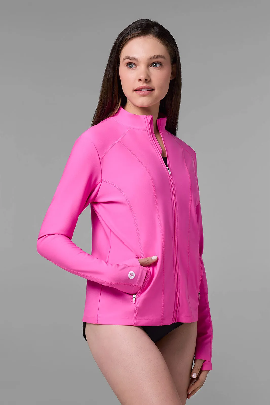 Women's Malawi Swim Jacket | Tulip Pink