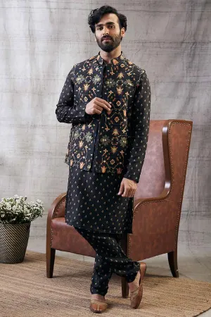 Zahra Printed Bandi With Kurta Set